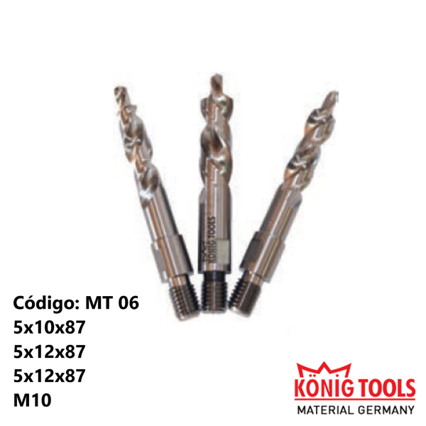 MT 06 BROCA CREMONERA TRIPLE TALADRO PARA STB & FIMTEC MAQUINA