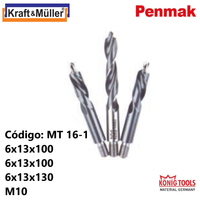 MT 16-1 BROCA CREMONERA TRIPLE TALADRO PARA PENMAK & KRAFT MULLER MAQUINA