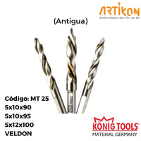MT 25 BROCA CREMONERA TRIPLE TALADRO PARA ARTIKON & SETINO MAQUINA