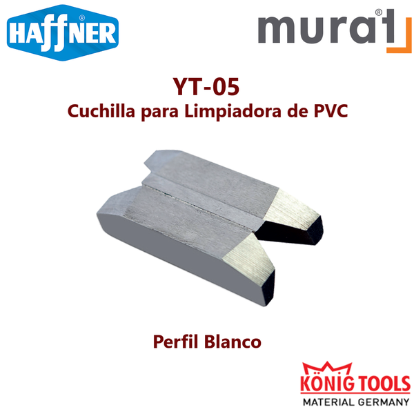 YT-05 Cuchilla para Limpiadora de PVC para Murat Maquinaria y Haffner Maquinaria
