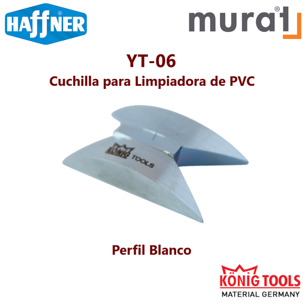 YT-06 Cuchilla para Limpiadora de PVC para Murat Maquinaria y Haffner Maquinaria