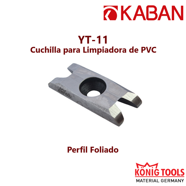 YT-11 Cuchilla para Limpiadora de PVC para Kaban Maquinaria