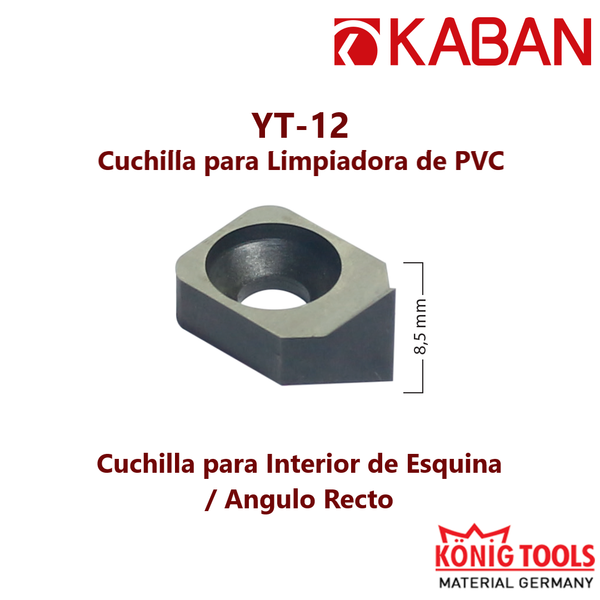 YT-12 Cuchilla para Limpiadora de PVC para Kaban Maquinaria